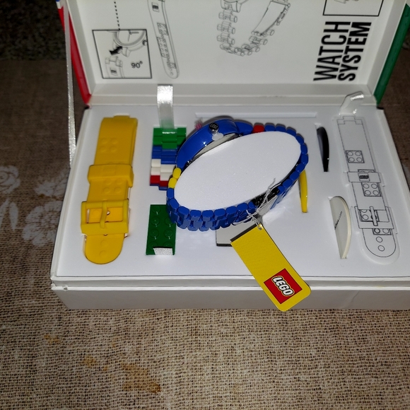 LEGO WATCH SYSTEM Adult Watches Fun Club Blue Yellow Super Rare - Picture 9 of 11